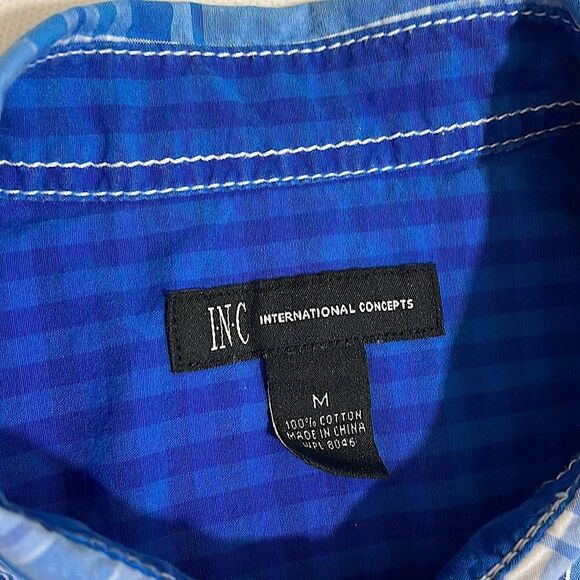 INC Mens Classic Fit Plaid Button Down - Picture 5 of 8